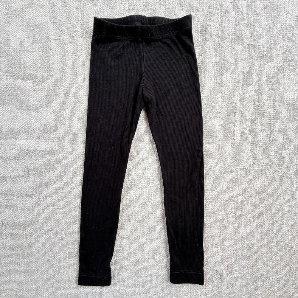 Childhoods Black Ribbed Leggings VGUC 5T